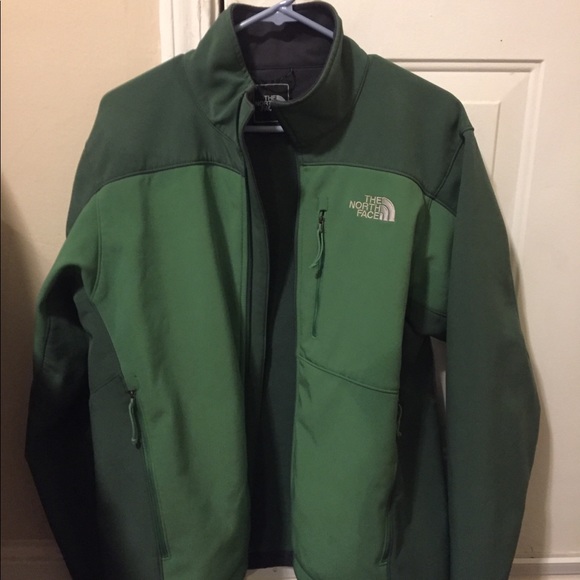 hunter green north face jacket